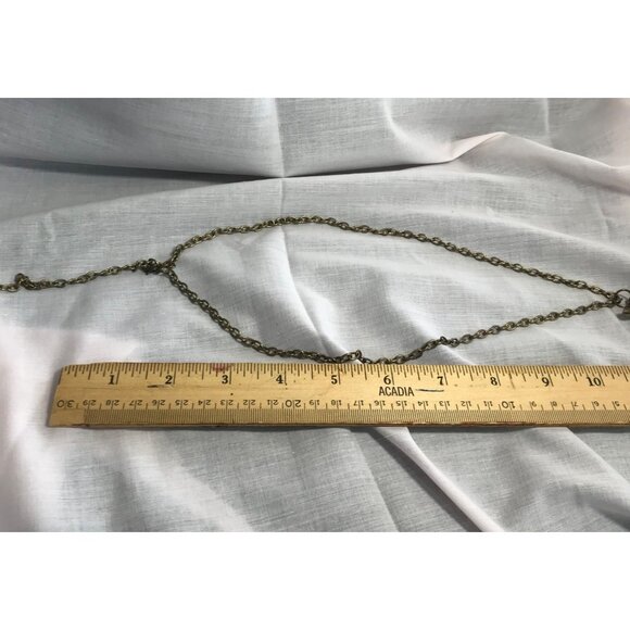 Vintage Owl Pendant Necklace by Katherine Karambelas Tassel & Rhinestone Accents - Picture 8 of 8